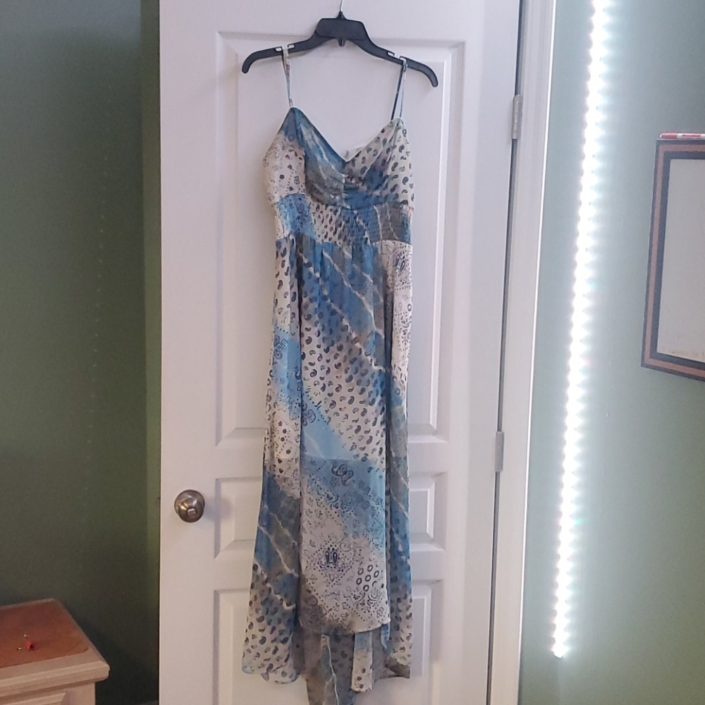 High-low floor length dress